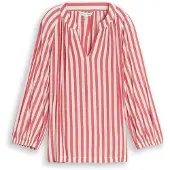 Tom Tailor Chemisier rouge / blanc