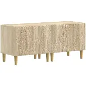 Syfax Meuble TV en bois imitation chêne Sonoma