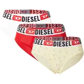 Diesel Slip jaune pastel / rouge / blanc