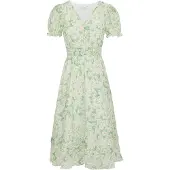 Anna field Robe d’été curry / vert clair / blanc