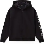 Napapijri Veste de survêtement 'B-Acadia' noir / blanc