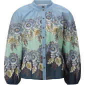 Rich & royal Chemisier marine / opal / vert clair / blanc