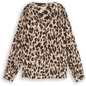Tom Tailor Chemisier beige / marron / noisette