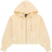 Osaka Cropped Full Zip Sweatshirt Jaune M Femme