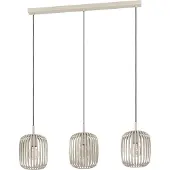 Eglo Lampe à suspension marron sable Romazzina 3 lumières