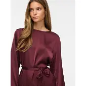Vila Enna Ravenna Long Sleeve Short Dress Rouge 34 Femme
