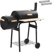 vidaXL , Barbecue d'extérieur, 104 x 58 x 114 cm, Acier, Noir