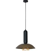 Lucide GRANTHAM - Suspension lumineuse - Diamètre 40 cm - 1 ampoule E27 - Couleur : Marron | Collection : Essential