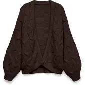 Vero Moda Cardigan 'VMMaybe' chocolat