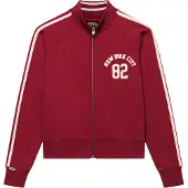 Superdry pour femme. W2012714A Sweat-shirt Athletic Applique bordeaux (M), Casuel, Coton