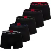 HUGO Boxers violet / canneberge / noir / blanc
