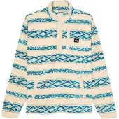 Quiksilver - Polaire chaude - No Destination Fleece Quik Life Stripe Peyote pour Homme - Taille XL - Beige