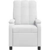 vidaXL Fauteuil relax blanc, revêtement en tissu, marque