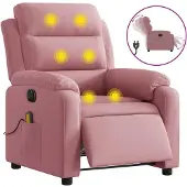 Syfax Fauteuil de massage électrique rose velours