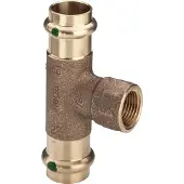 Viega Sanpress T-stykke 35 x 1" x 35 mm rødgods (Connexion en T)