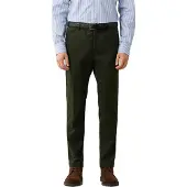 Hackett pour homme. HM2100116 Pantalon chino Kensington vert foncé (34/32), Casuel, Coton