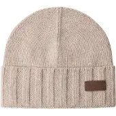 Hackett pour homme. HM0400107 Bonnet Cashmere beige (OSFA), Casuel, Cachemire