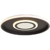 QAZQA Plafonnier moderne noir avec LED et interrupteur à 3 positions - Frini