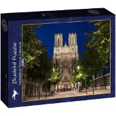 Bluebird Puzzle Puzzle Cathédrale de Reims au Crépuscule - 1000 pièces
