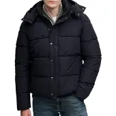 Superdry Homme Doudoune à Capuche Premium Black Taille: L