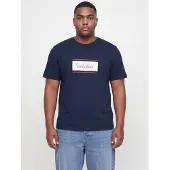 Jack & Jones Plus T-Shirt 'JJBUSTER' marine / melon / blanc