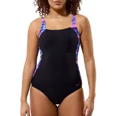 Speedo Maillot de bain Lunalustre Printed Shaping Femme
