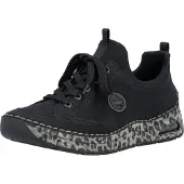 Rieker Damen Slipper Schwarz