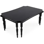 AEA Table basse, design élégant, noir brillant, géométrique, moderne, luxe
