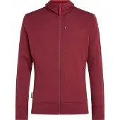 Icebreaker 260 Quantum Iv Full Zip Sweatshirt Rouge M Homme