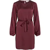 Vila Enna Ravenna Long Sleeve Short Dress Rouge 42 Femme