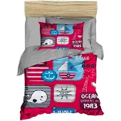 L'essentiel Maison , PH163, Baby-Bettbezug-Set, Rosa, 100 x 150 cm