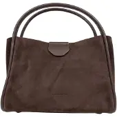 Lancaster Sac à main Aimantée M Suède Ida Marron