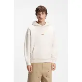 HUGO Sweat-shirt 'Nazardo' moutarde / blanc