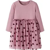 Name it Robe 'NMFNAGINA' rose ancienne / noir