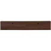 CALICOSY - Meuble TV suspendu 2 abattants L160 cm - ROY