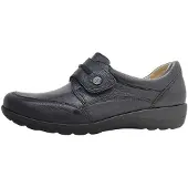 Caprice : chaussures basses, mocassins, couleur noire, style décontracté