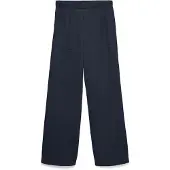 Vero Moda Bellis Straight Fit Pants Bleu M / 32 Femme