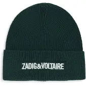 Zadig & Voltaire X60885 Junior Beanie Vert 58 cm Enfants