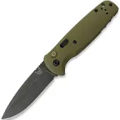 Benchmade Couteau pliant CLA MagnaCut Battlewash DLC, OD Green G10