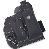 MKM Knives MKM EDC Belt Organizer Sheath MK BOLS-1BK Black Leather, étui de ceinture