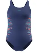 Speedo Placement Muscleback Swimsuit Bleu 15-16 Years Fille