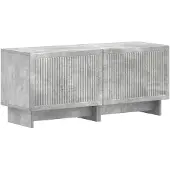 vidaXL , meuble TV LED, 5 pièces, gris béton, matériau de bois