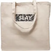 Mister tee Cabas 'Slay' noir / blanc cassé