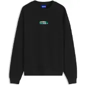 HUGO Sweat en molleton de coton avec imprimé graphique