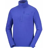 Salomon - Polaire stretch et légère demi-zippée - Sntial Lightwarm HZ M Clematis Blue - Taille L - Bleu