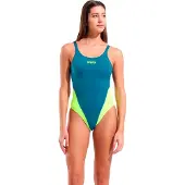 Arena Team Tech Solid Swimsuit Bleu 32 Femme