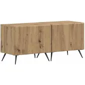 vidaXL Meuble TV LED, 5 pièces, bois composite imitation chêne artisanal