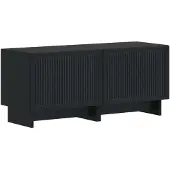 vidaXL Meuble TV LED, 5 pièces, noir, en panneaux de particules