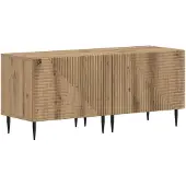 vidaXL Meuble TV en bois imitation chêne artisanal