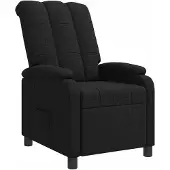 vidaXL Fauteuil de relaxation noir tissu